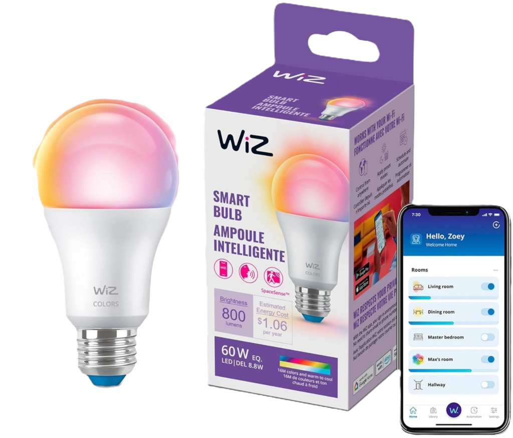 best smart bulb under 20 Philips WiZ A19 smart bulb