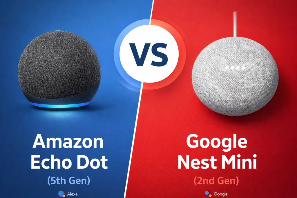 Amazon Echo vs Google Nest smart speaker comparison